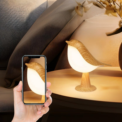 LED Night Light 3 Colors Touch Switch Bedside Light Dimmable Bird Lamps -  - #tag2#