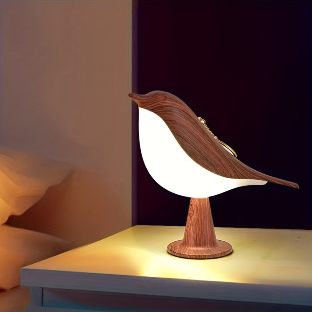 LED Night Light 3 Colors Touch Switch Bedside Light Dimmable Bird Lamps -  - #tag2#