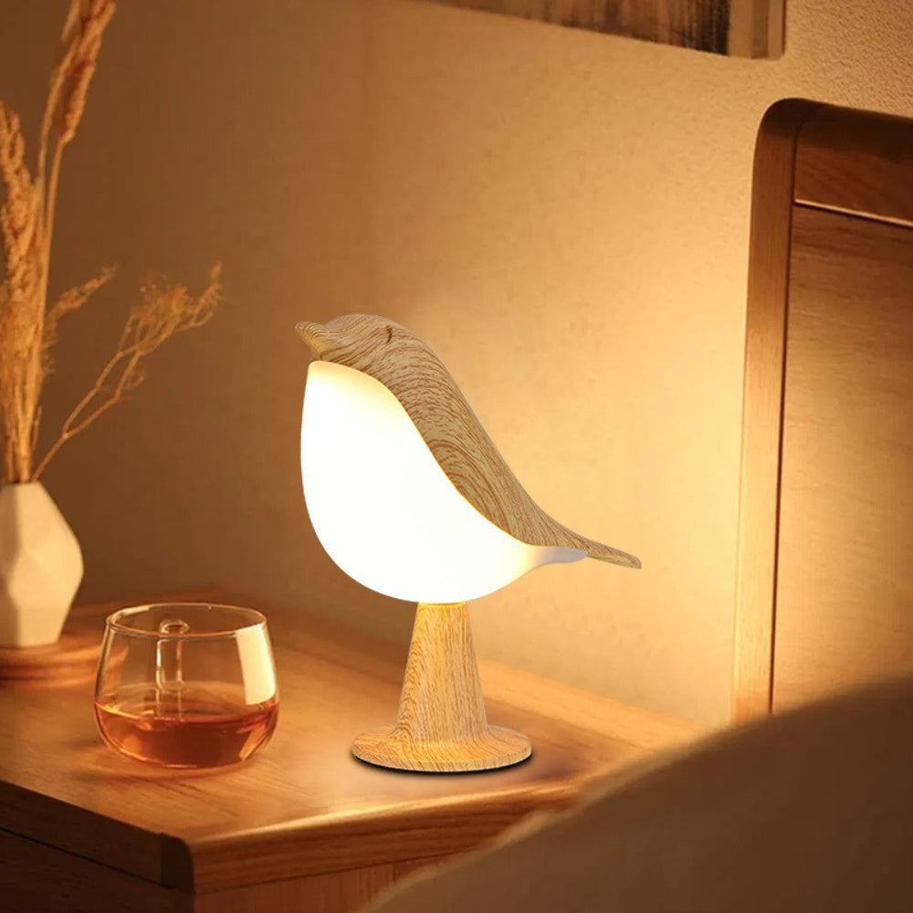 LED Night Light 3 Colors Touch Switch Bedside Light Dimmable Bird Lamps -  - #tag2#