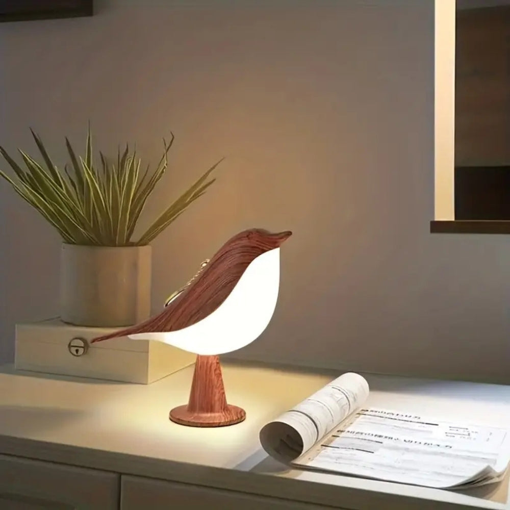 LED Night Light 3 Colors Touch Switch Bedside Light Dimmable Bird Lamps -  - #tag2#