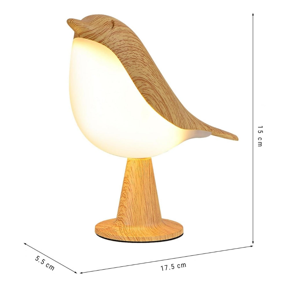 LED Night Light 3 Colors Touch Switch Bedside Light Dimmable Bird Lamps -  - #tag2#