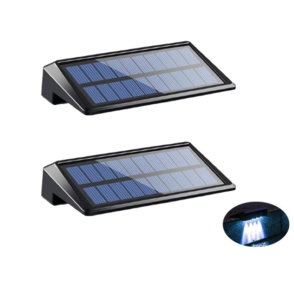 2 Pack Solar Wall Lights LED Solar Fence Outdoor Waterproof Lights -  - #tag2#