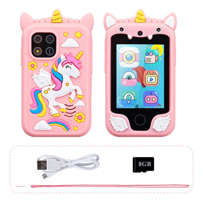 Kids Musical Smart Phone Toys Cartoon Unicorn Touchscreen Mobile -  - #tag2#