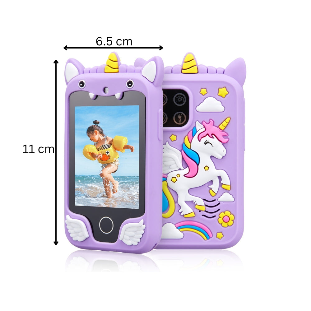 Kids Musical Smart Phone Toys Cartoon Unicorn Touchscreen Mobile -  - #tag2#