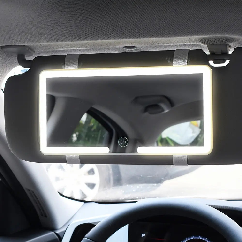 Car Interior Mirrors Sun Visor Plate LED HD Makeup Mirror -  - #tag2#