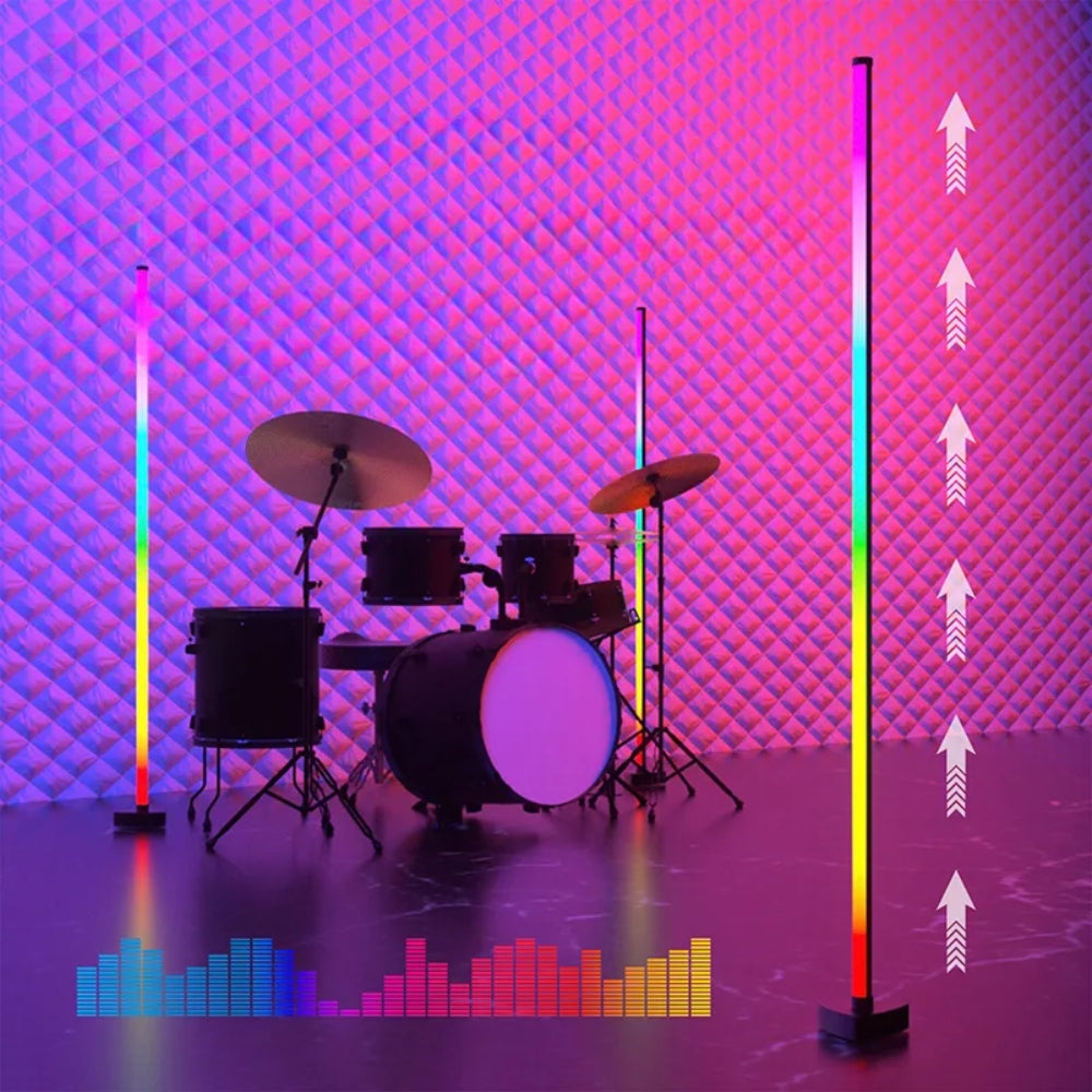 RGB LED Floor Lamp Remote APP Control Music Sync Corner Lighting -  - #tag2#