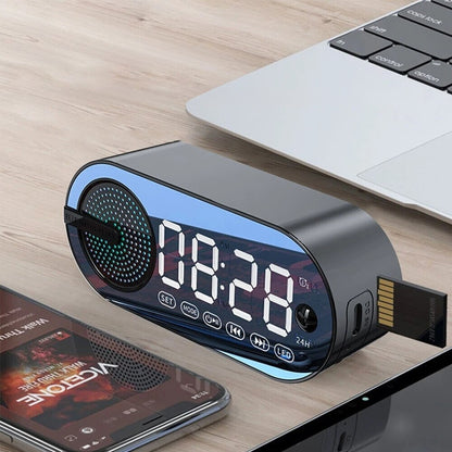 RGB Bluetooth Speaker Alarm Clock with TWS and Large Display -  - #tag2#