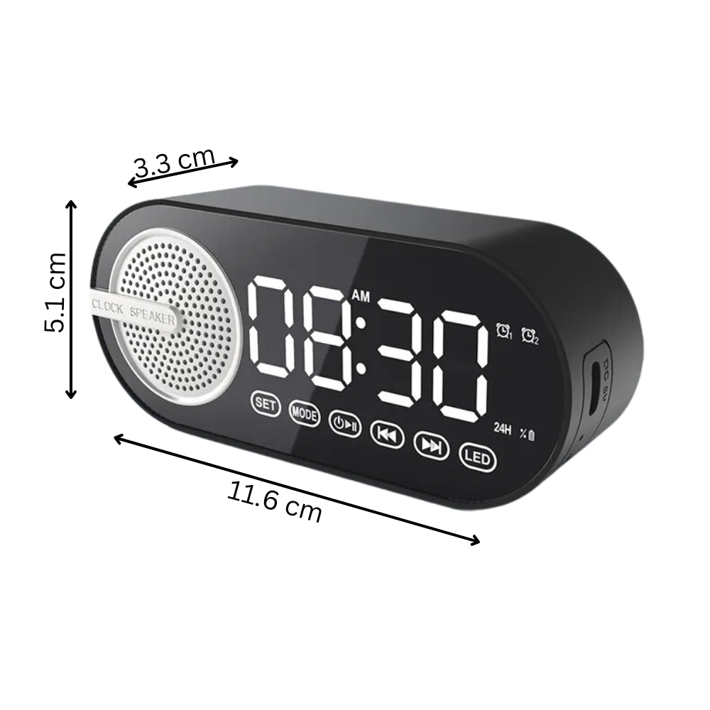 RGB Bluetooth Speaker Alarm Clock with TWS and Large Display -  - #tag2#