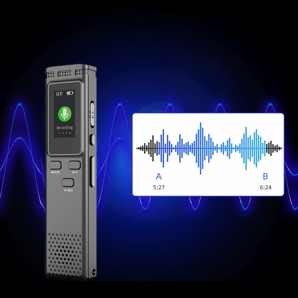 Digital Voice Recorder Voice Activated Audio Recording Noise Reduction with Playback -  - #tag2#