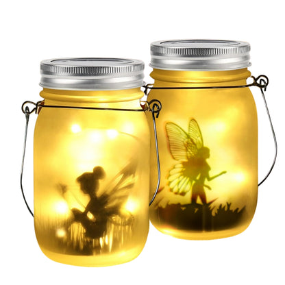 Solar Mason Jar Light Solar Lantern Fairy Lights Hanging Standing Solar Lamp -  - #tag2#