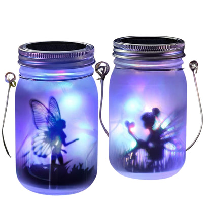 Solar Mason Jar Light Solar Lantern Fairy Lights Hanging Standing Solar Lamp -  - #tag2#