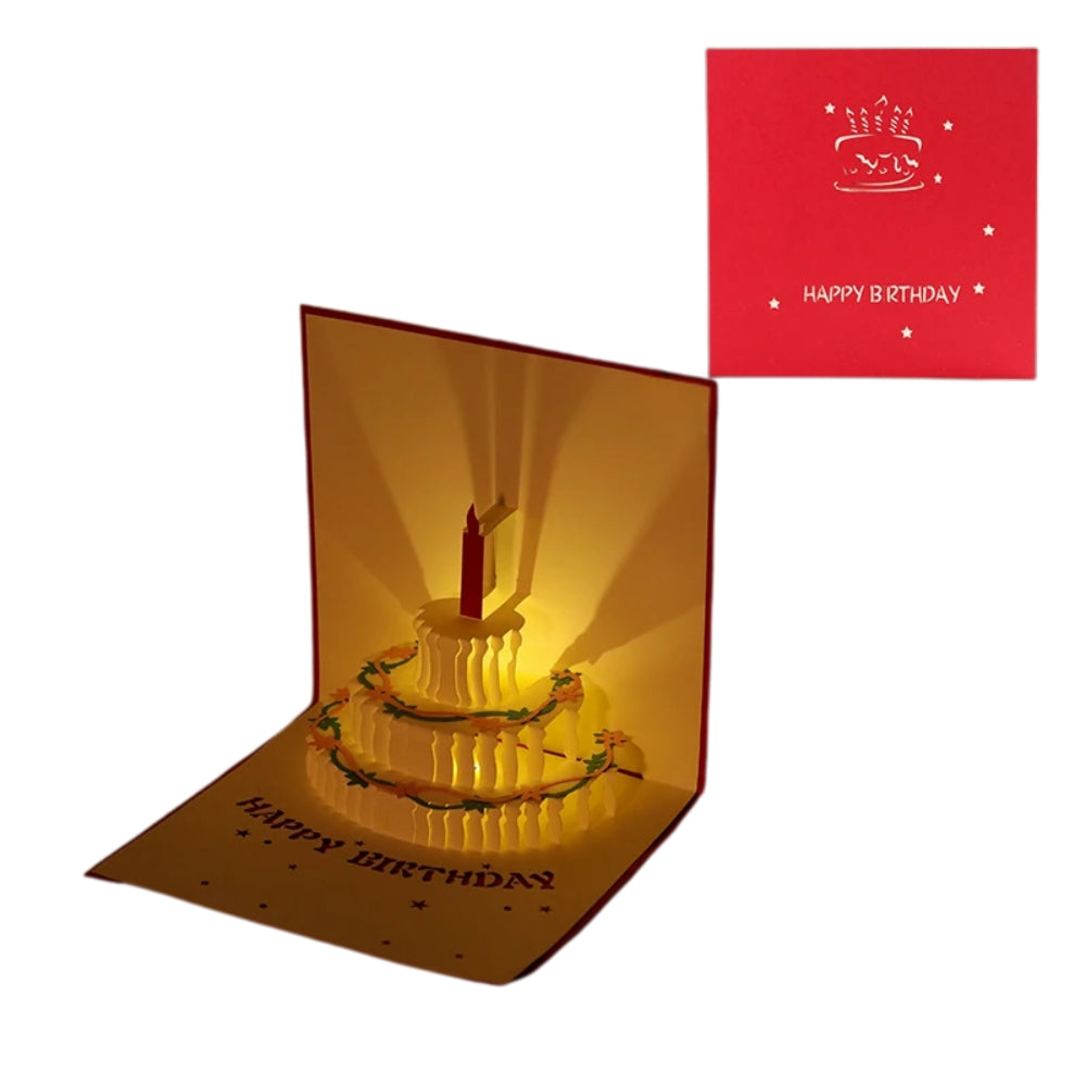 3D Light Music Birthday Card Creative Greeting Card -  - #tag2#