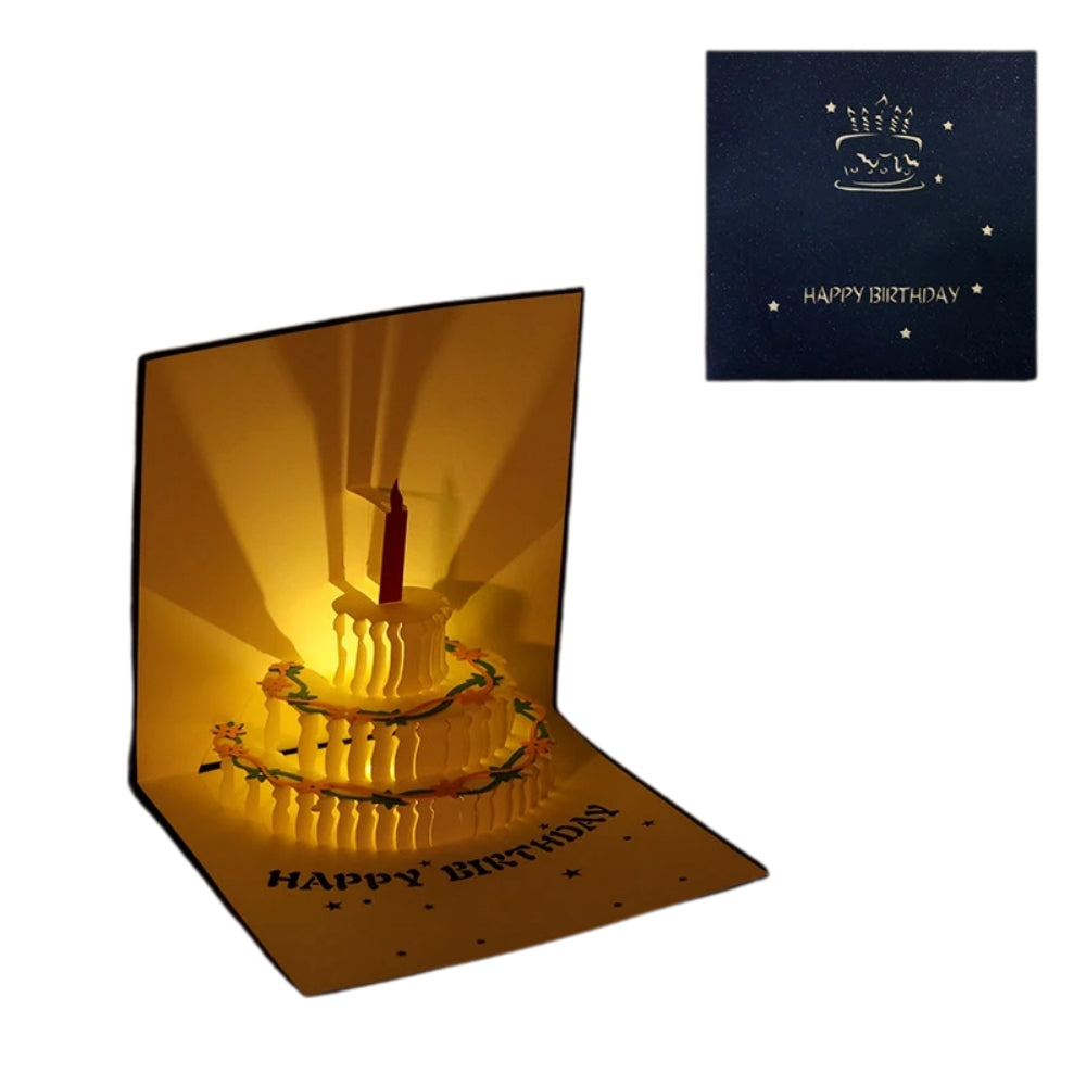 3D Light Music Birthday Card Creative Greeting Card -  - #tag2#