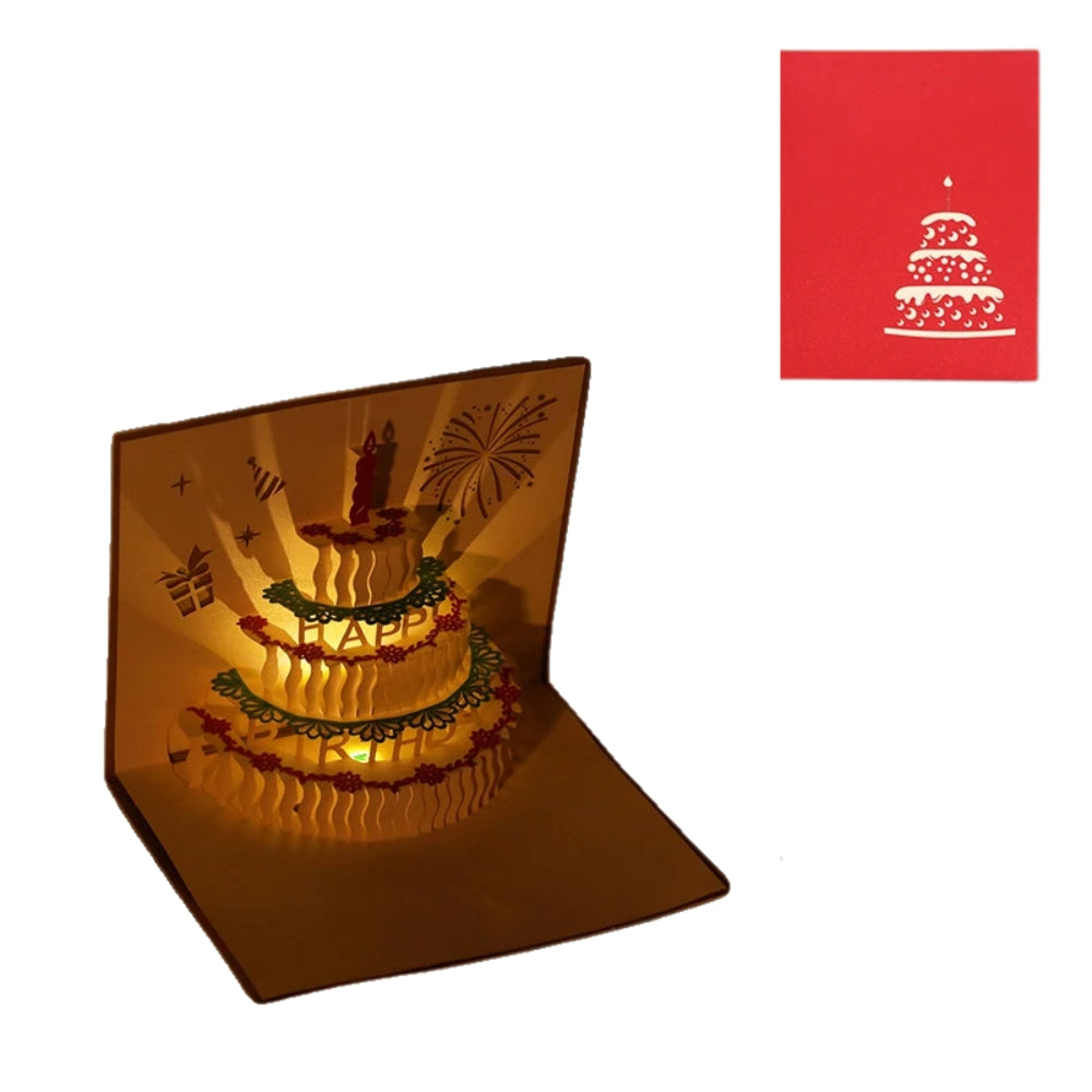 3D Light Music Birthday Card Creative Greeting Card -  - #tag2#