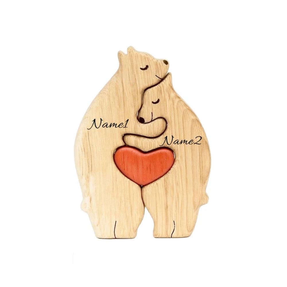 Personalized  Art Wooden Bear Family Puzzle Home Decoration -  - #tag2#