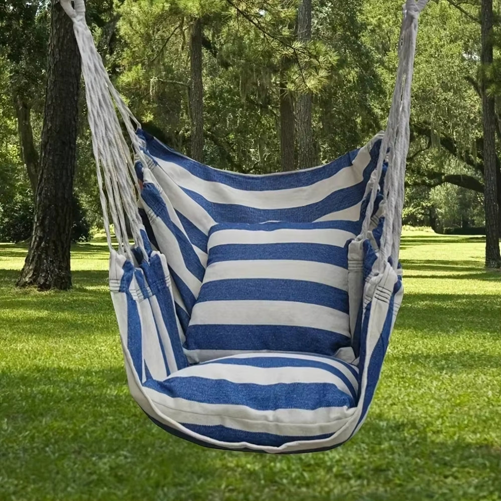 Outdoor Hammock Chair Canvas Swing Chair No Pillow Or Cushion Hammock - hammock - #tag2#