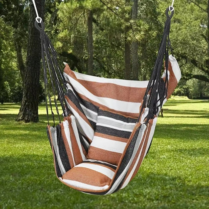 Outdoor Hammock Chair Canvas Swing Chair No Pillow Or Cushion Hammock -  - #tag2#