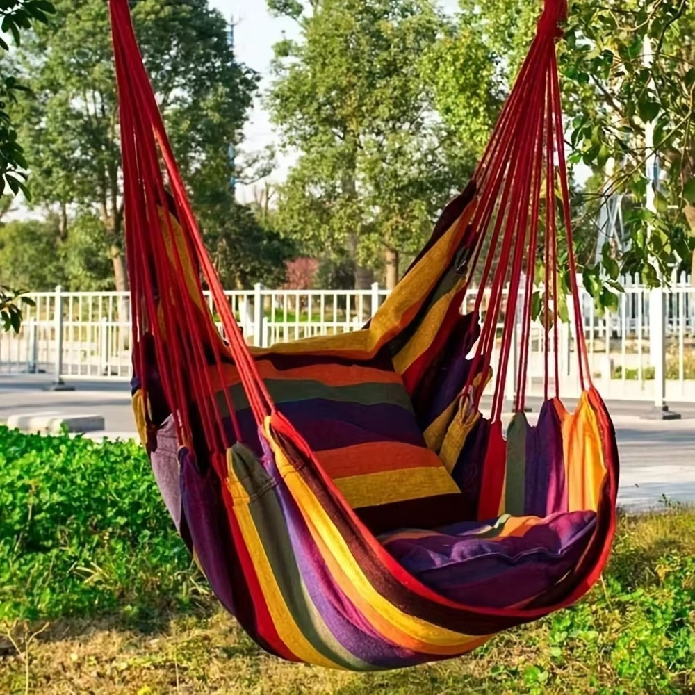 Outdoor Hammock Chair Canvas Swing Chair No Pillow Or Cushion Hammock -  - #tag2#