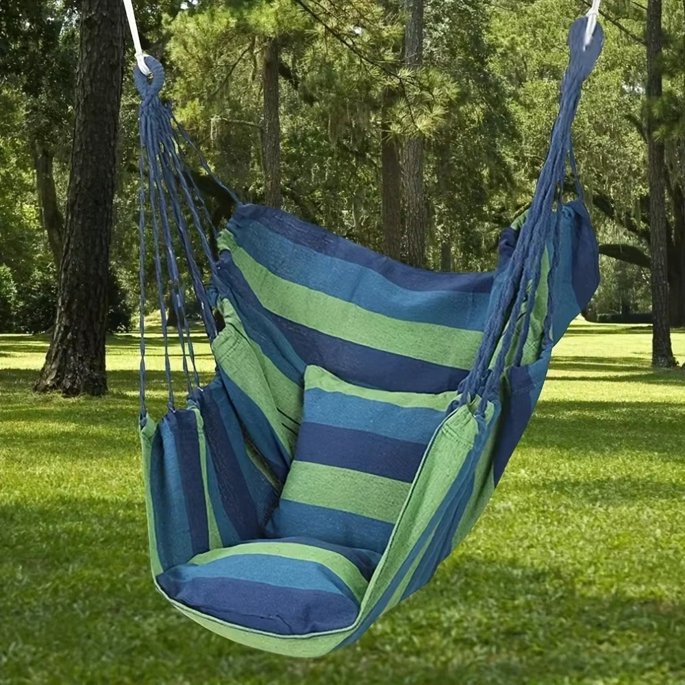 Outdoor Hammock Chair Canvas Swing Chair No Pillow Or Cushion Hammock -  - #tag2#