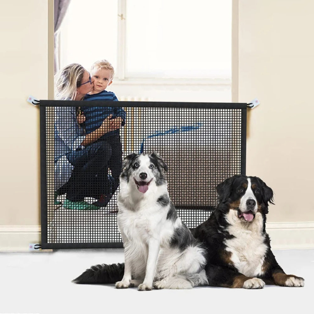 Pet Dog Barrier Fences Breathable Mesh Playpen For Dog Safety Fence_2