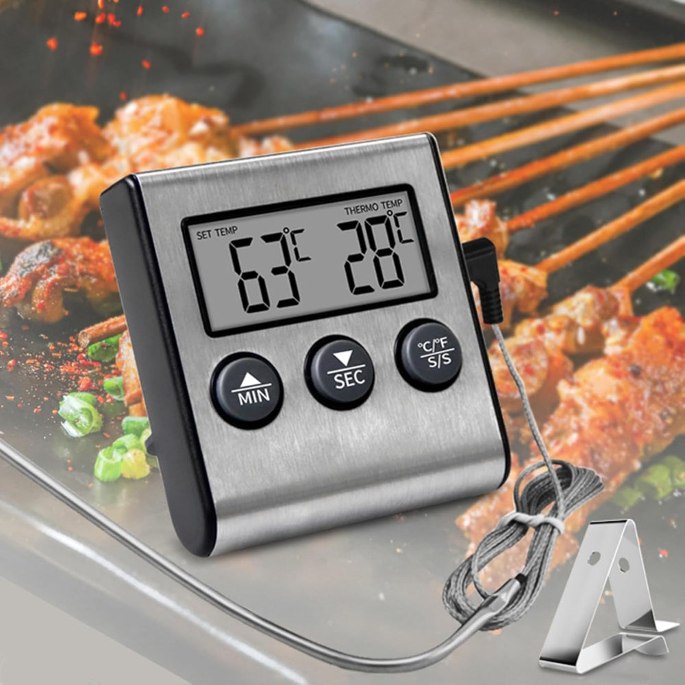 Kitchen Digital Cooking Thermometer Meat Food Temperature For Oven BBQ Grill_2