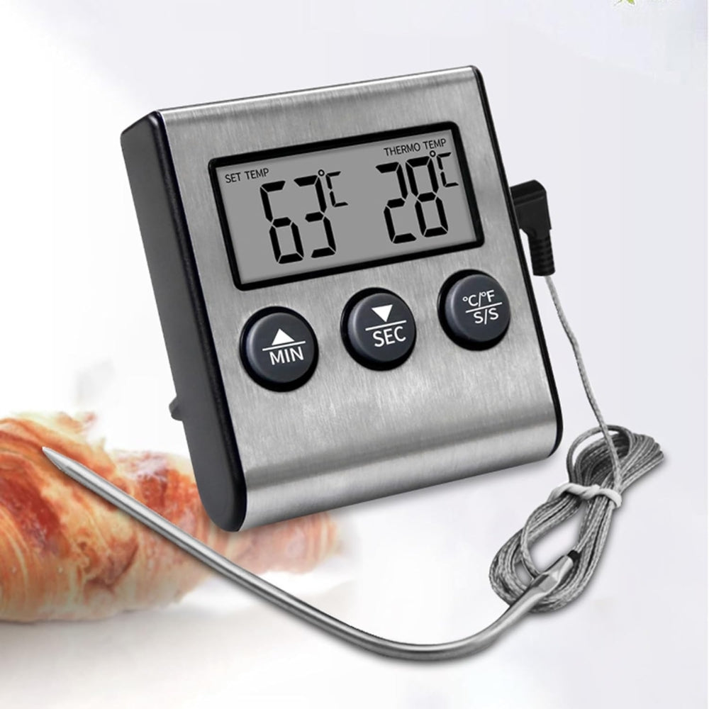 Kitchen Digital Cooking Thermometer Meat Food Temperature For Oven BBQ Grill_3