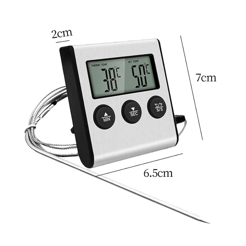 Kitchen Digital Cooking Thermometer Meat Food Temperature For Oven BBQ Grill_5