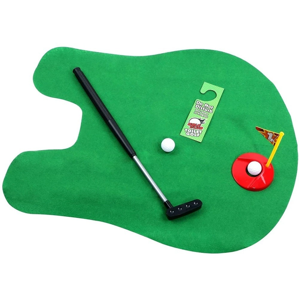 Mini Toilet Golf Toy Set Toilet Time Golf Game  Set Golf Training_6