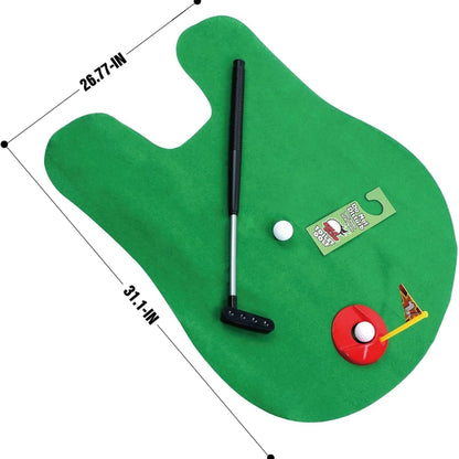 Mini Toilet Golf Toy Set Toilet Time Golf Game  Set Golf Training_8