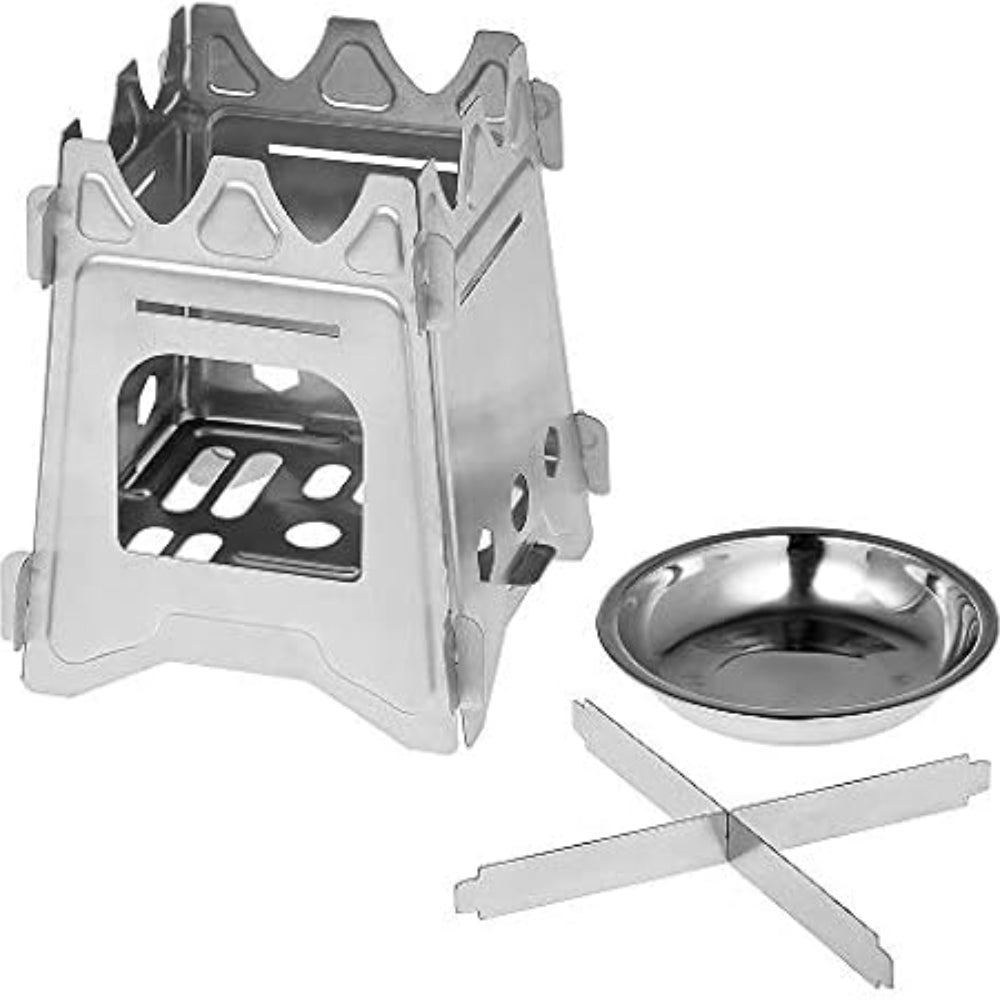 Portable Camping Wood Stove with Stainless Steel Folding Lightweight_5