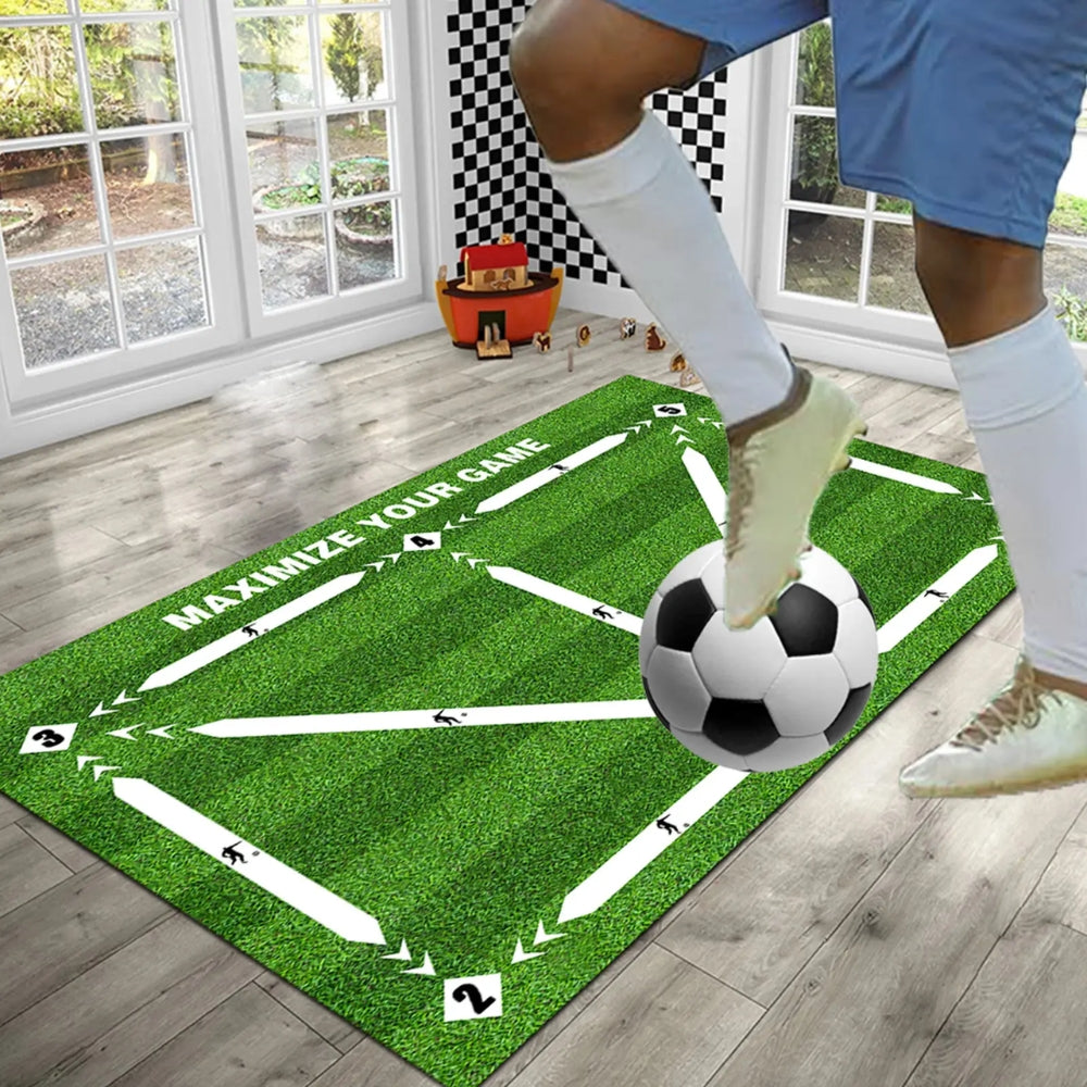 Football Training Mat Soccer Training Equipment Non Slip Foldable_0