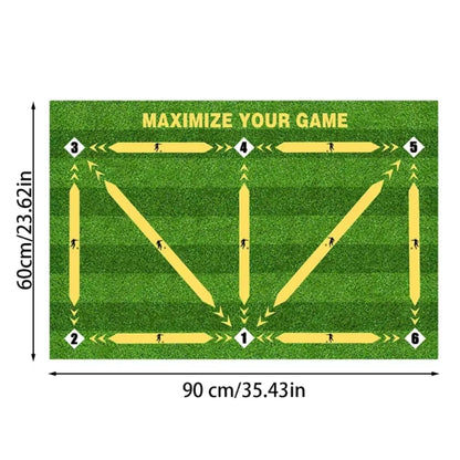 Football Training Mat Soccer Training Equipment Non Slip Foldable_8