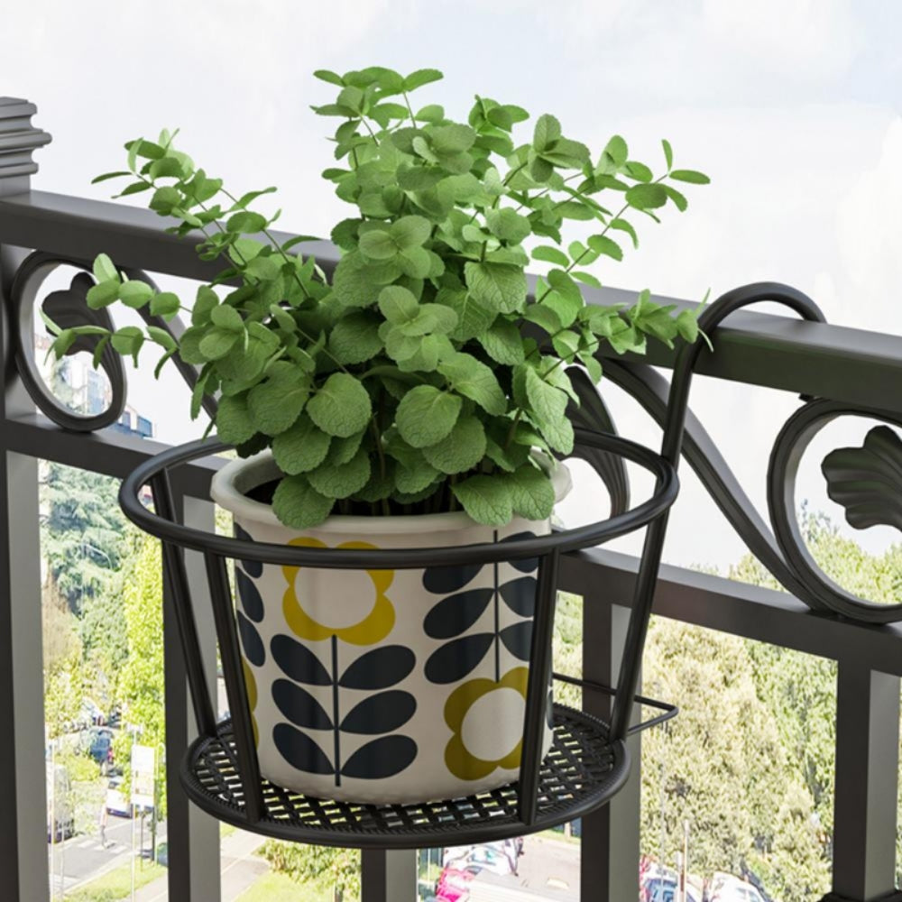 Iron Art Hanging Baskets Flower Pot Balcony Hanging Plant_2