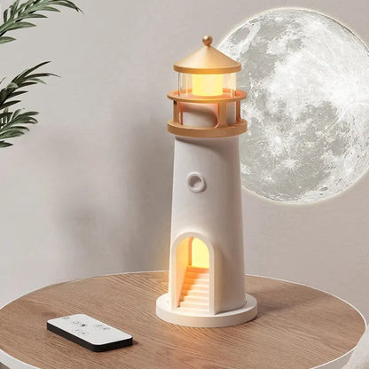 Moon Projection Lighthouse Night Lights Motion Sensor Bluetooth Music_0