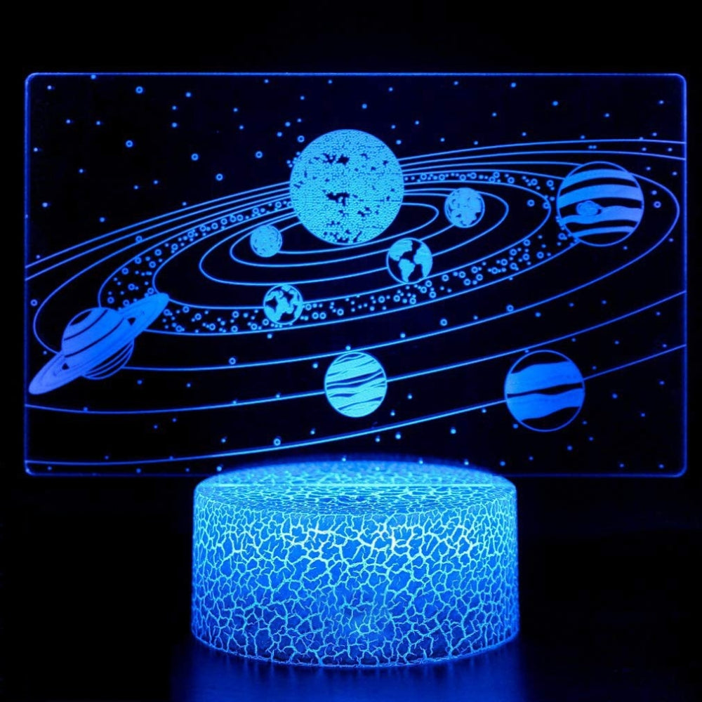 Solar System Nine Planets Lava Decoration Night Light Space Universe 3D_6