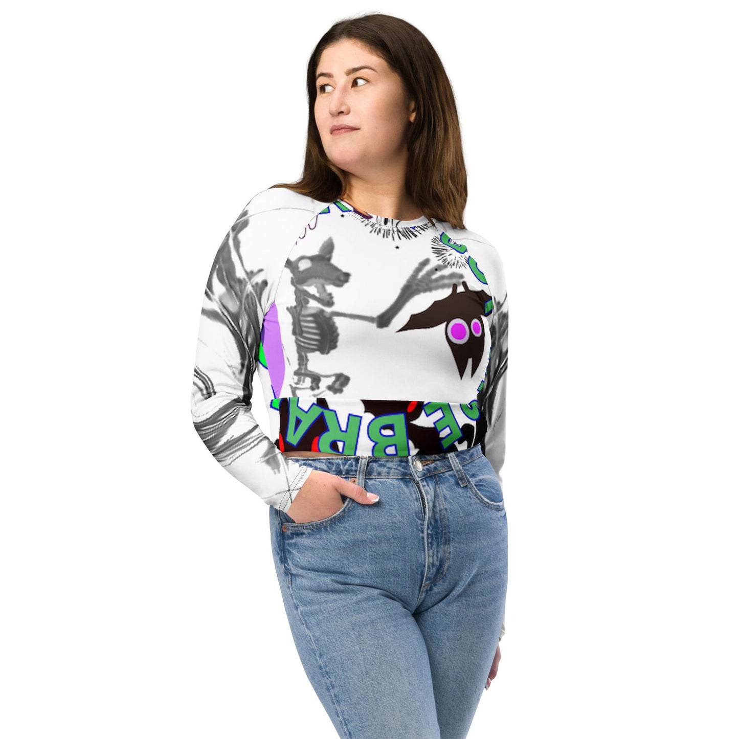 Crop Top-Long Sleeve-Recycled-5 - crop top - #tag2#