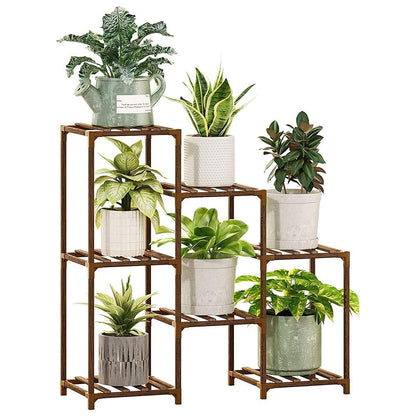 GREENHAVEN Multi-layer Wooden Plant Stand -  - #tag2#