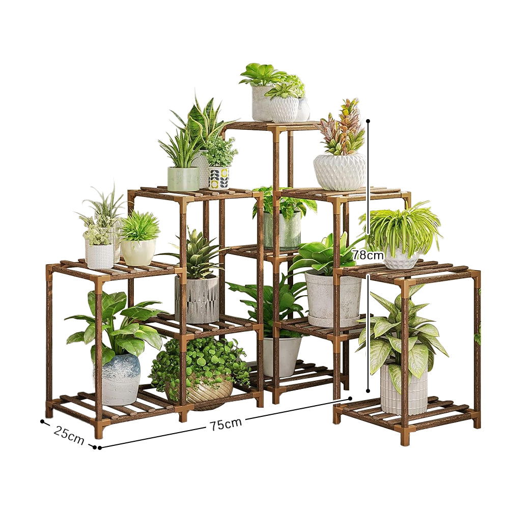 GREENHAVEN Multi-layer Wooden Plant Stand -  - #tag2#