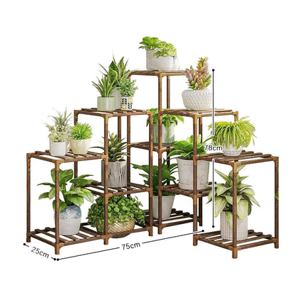 GREENHAVEN Multi-layer Wooden Plant Stand -  - #tag2#