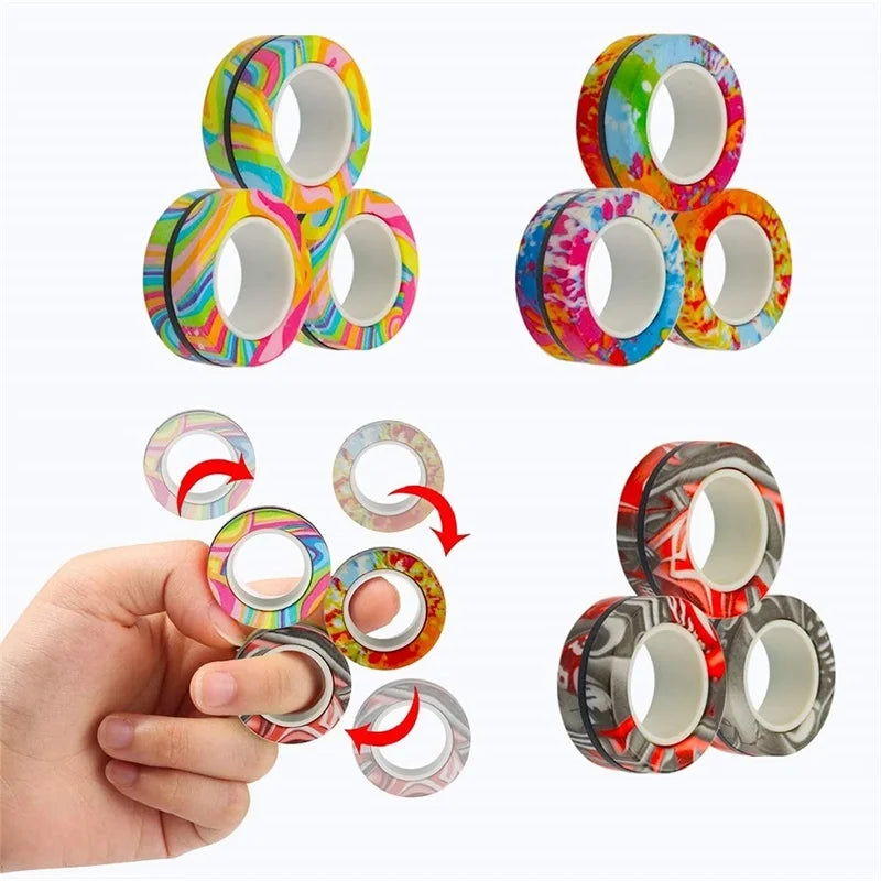 3PCS Fingertip Magnetic Rings -  - #tag2#