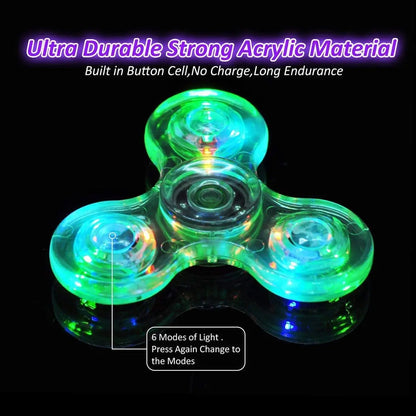 Crystal Luminous LED light Fidget Spinner -  - #tag2#