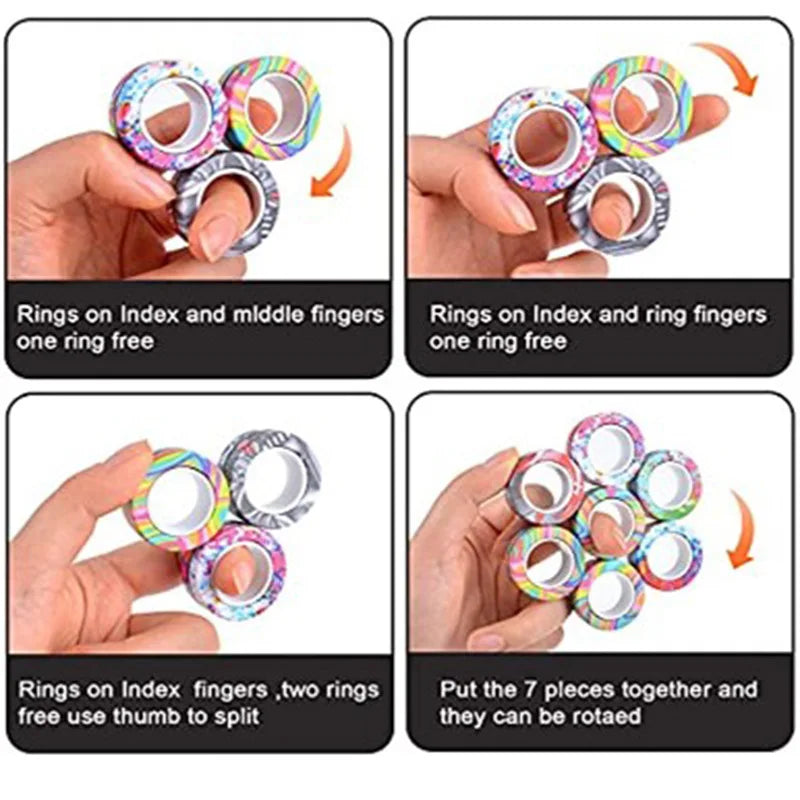 3PCS Fingertip Magnetic Rings -  - #tag2#