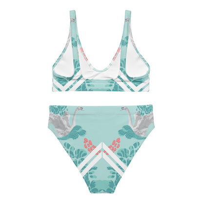 Recycled high-waisted bikini - Swans -  - #tag2#