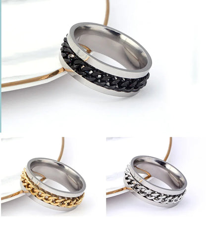 Rotating Chain Finger Ring -  - #tag2#