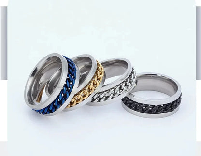 Rotating Chain Finger Ring -  - #tag2#