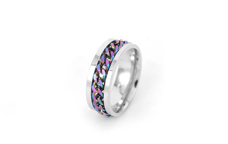 Rotating Chain Finger Ring -  - #tag2#