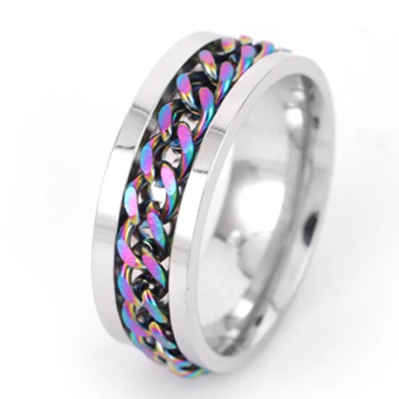 Rotating Chain Finger Ring -  - #tag2#