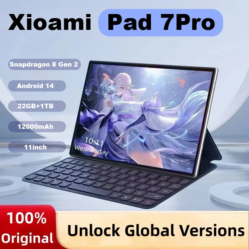 Tablet PC - 2024 Pad 7 Pro - HD 4K Android - 5G Dual SIM