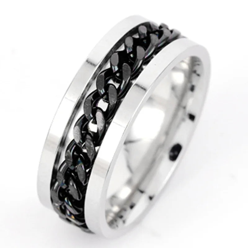 Rotating Chain Finger Ring -  - #tag2#