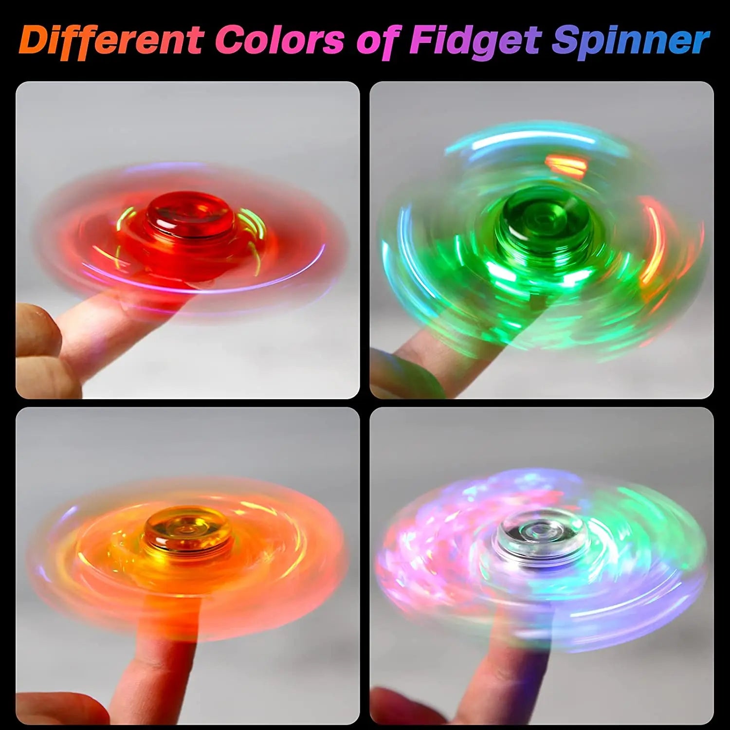 LED Light Up Fidget Spinners -  - #tag2#